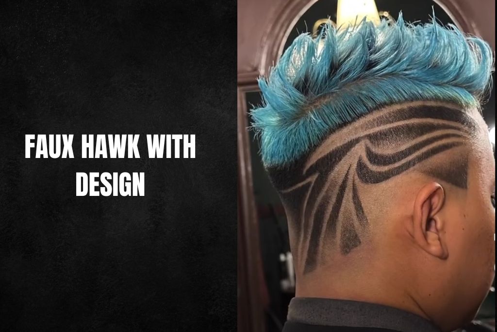 Faux Hawk with Design